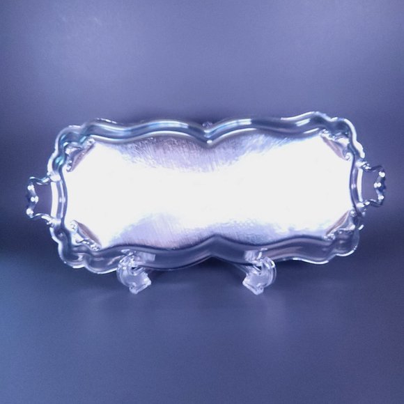 Mid-century vintage footed tray with handles by DannyWilson Original - Picture 2 of 6